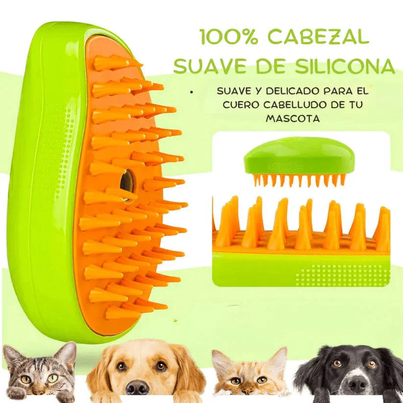 CEPILLO VAPORIZADOR PARA PERROS Y GATOS